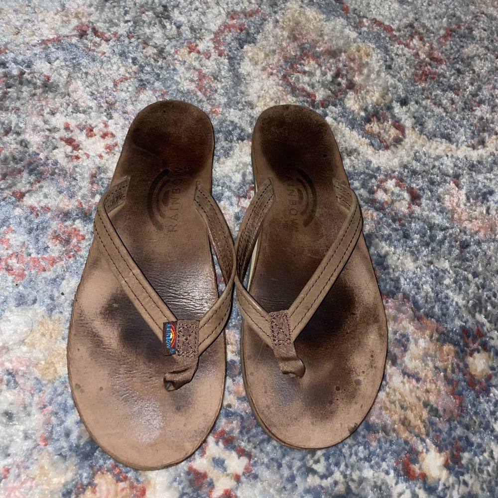 Rainbow Flip flops